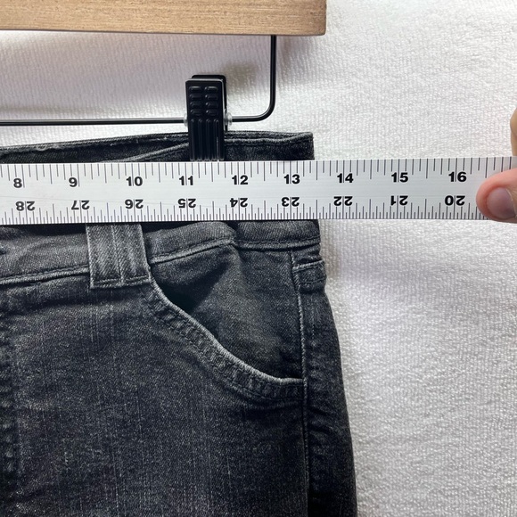 NYDJ Not Your Daughters Jeans Black Straight Flap Pocket Jeans Womens 4 2362 - Picture 4 of 10